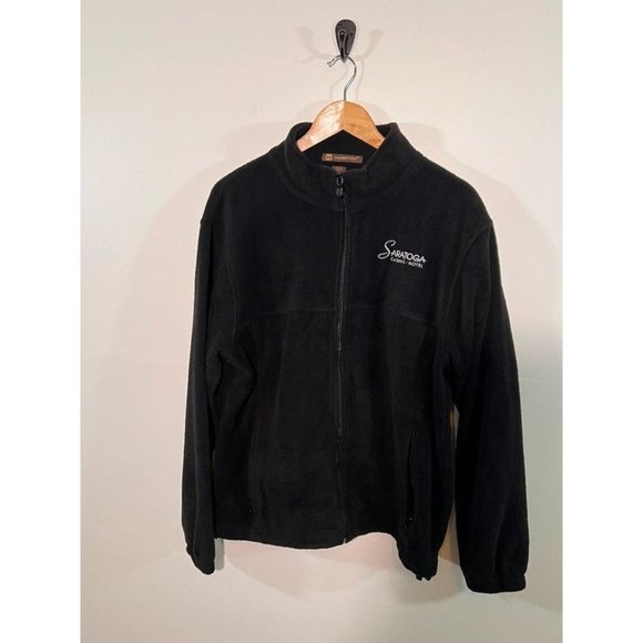 Men’s Black Saratoga Fleece Jacket - Picture 1 of 7